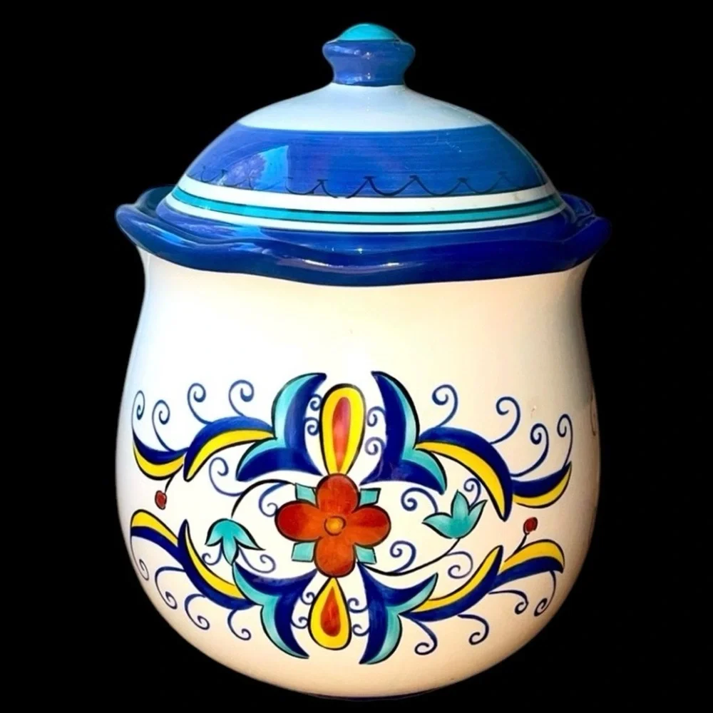 Beautiful PIER ONE San Marino Ceramic Jar